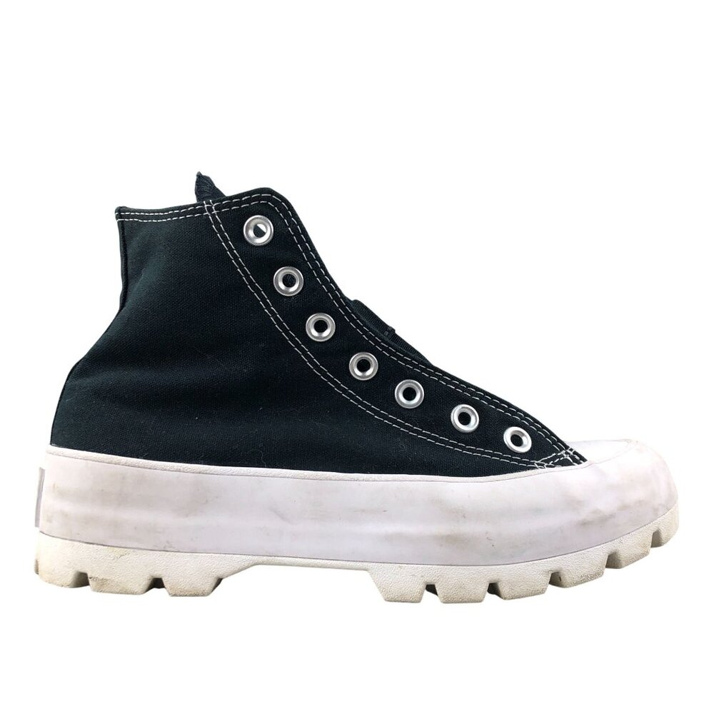 Converse Women's Size 7 Chuck Taylor All Star Lugged Hi Black Chunky Sole Shoes